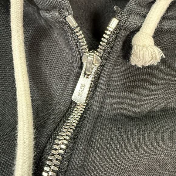 KITH Williams V Zip Up Hoodie Black Size Medium - Picture 4 of 8